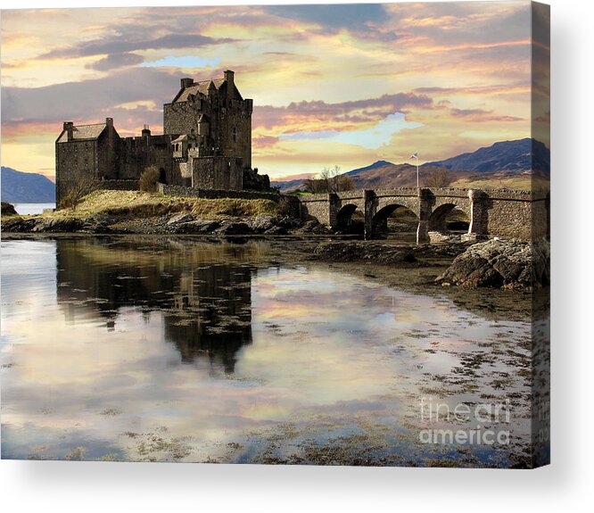 Panoramic Scottish Landscape Print Eilean Donan Castle Print