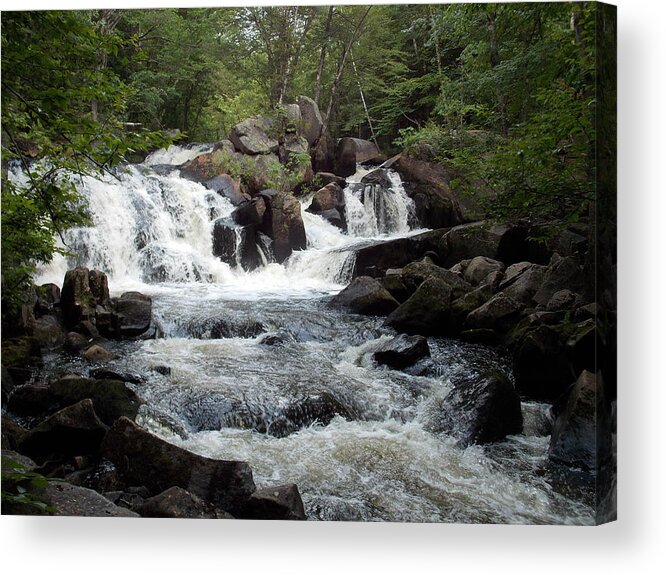 Waterfalls Acrylic Print featuring the photograph Ellis Falls in Maine by Catherine Gagne