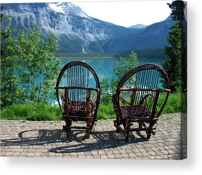 Mountains Acrylic Print featuring the photograph Emerald Lake by Gerry Bates