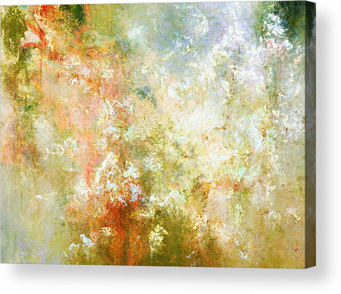 Abstract Art Acrylic Print featuring the painting Enchanted Blossoms - Abstract Art by Jaison Cianelli