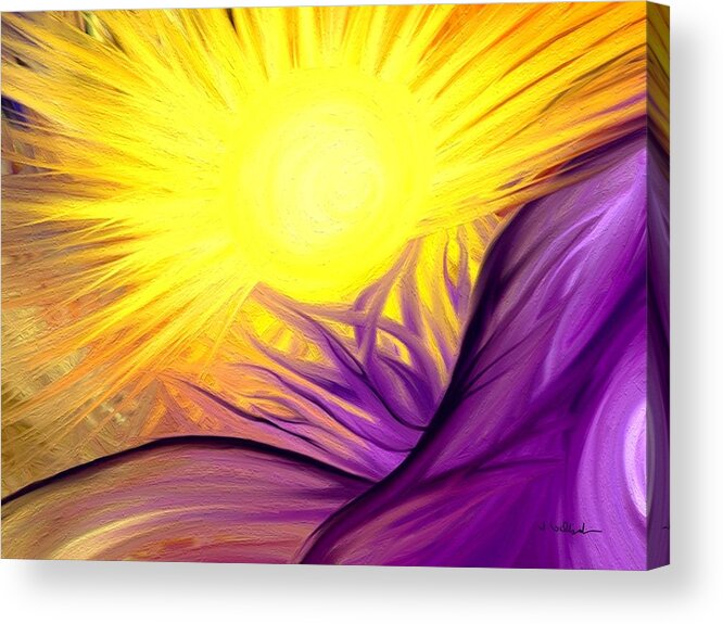 Enlighten Acrylic Print featuring the digital art Enlighten by Jennifer Galbraith