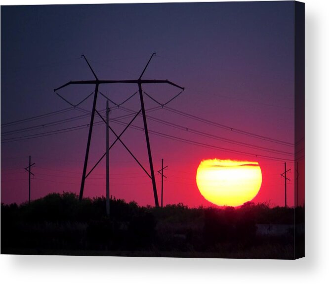 Sunset Acrylic Print featuring the photograph Everglades Sunset by Dart Humeston