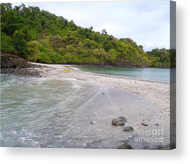 Beach Acrylic Print featuring the photograph Exploring by Carey Chen