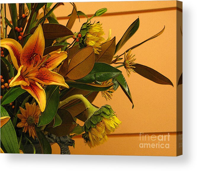 Flowers Acrylic Print featuring the photograph Fall Bouquet by Ann Horn