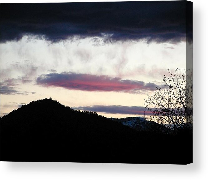 Clouds Acrylic Print featuring the photograph Feather in the Sky by William McCoy