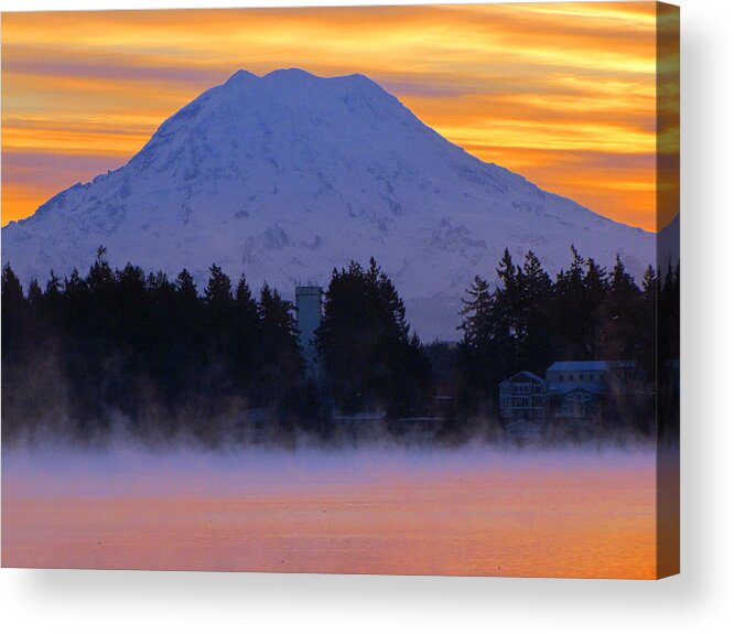 Dawn Acrylic Print featuring the photograph Fiery Dawn by Tikvah's Hope