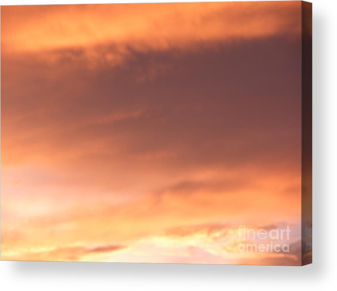 Sky Acrylic Print featuring the photograph Fire Skyline by Joseph Baril