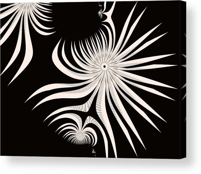 Fractal Acrylic Print featuring the digital art Floating by Inna Arbo