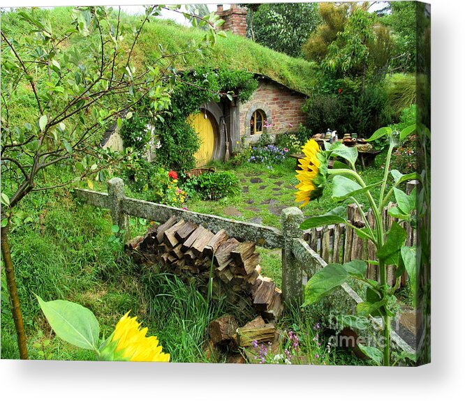 Hobbiton Acrylic Print featuring the photograph For Patrick by Fred Sheridan