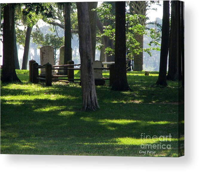 Patzer Acrylic Print featuring the photograph Fore Fathers by Greg Patzer