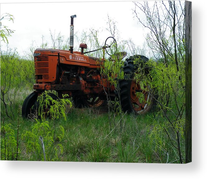 Farmall Acrylic Print featuring the photograph Forgotten Farmall by The GYPSY and Mad Hatter