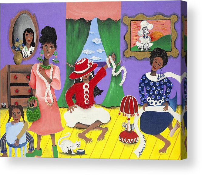 Sabree Acrylic Print featuring the painting Future Reservations by Patricia Sabreee