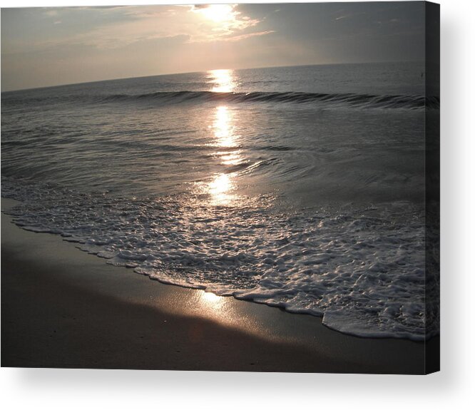 Ocean Acrylic Print featuring the photograph Ocean - Gentle Morning Waves by Susan Carella