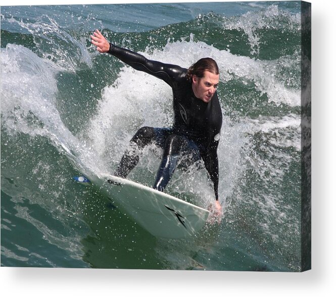 Surfer Acrylic Print featuring the photograph Get at it by Nathan Rupert