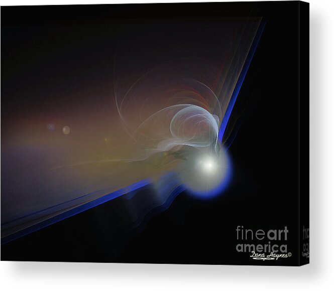 2-dimensional Acrylic Print featuring the digital art Get To The Point by Dana Haynes