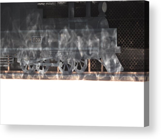 Ghost Train Acrylic Print featuring the photograph Ghost Train by Ingrid Van Amsterdam