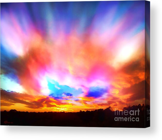 Beautiful Sunsets Acrylic Print featuring the photograph Glory Sunset by Pat Davidson