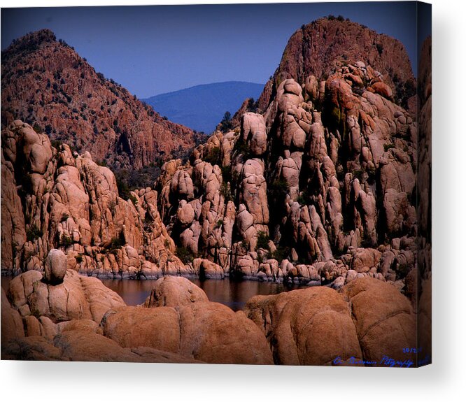 Granite Dells Acrylic Print featuring the photograph Granite Monoliths by Aaron Burrows