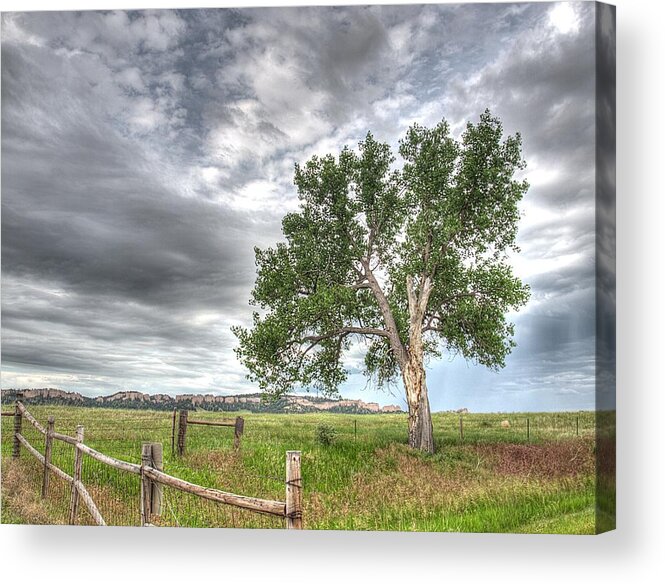 Nebraska Acrylic Print featuring the photograph Guardian of Smiley Canyon by HW Kateley