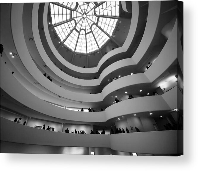 Architecture Acrylic Print featuring the photograph Guggenheim Museum - Interior by James Howe