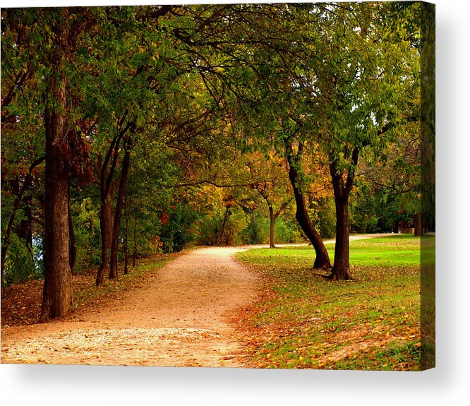 Hike And Bike Trail Acrylic Print featuring the photograph Hike And Bike Trail by James Granberry