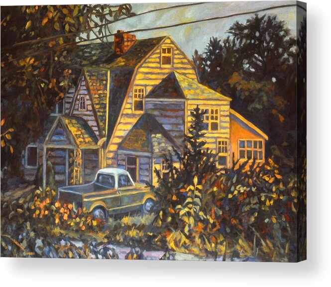 Kendall Kessler Acrylic Print featuring the painting House in Christiansburg by Kendall Kessler