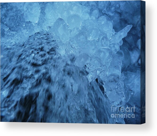 Eis Acrylic Print featuring the photograph Icefall by Fabian Roessler