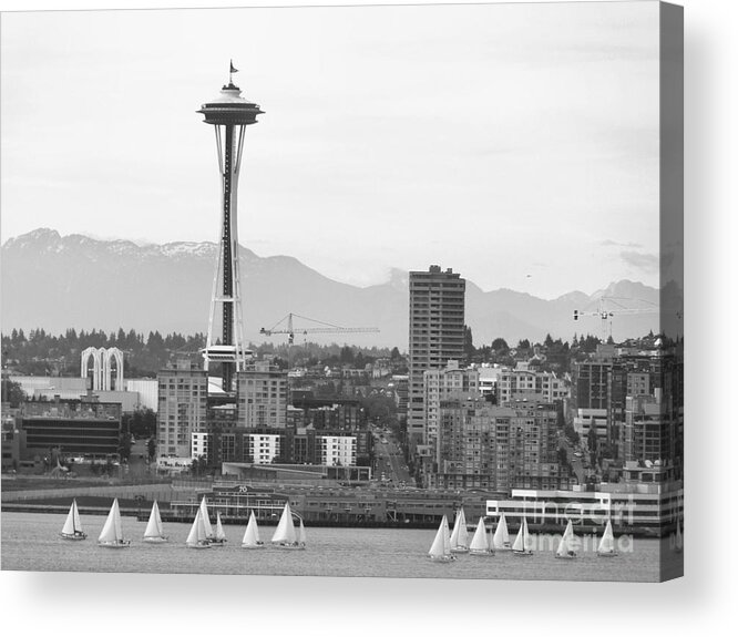 Seattle Space Needle Acrylic Print featuring the photograph Iconic Seattle by Scott Cameron