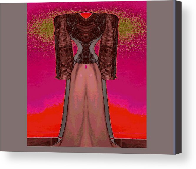 Colors Acrylic Print featuring the digital art In A Pink World by Mary Russell