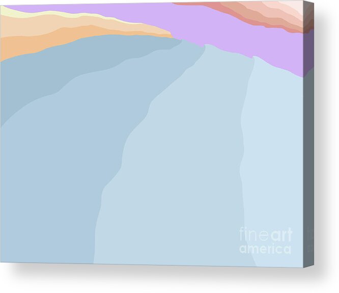 Coast Acrylic Print featuring the painting Incoming Sets at Sunset by Henry Manning