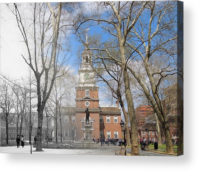 Philadelphia Acrylic Print featuring the photograph Independence Hall by Eric Nagy