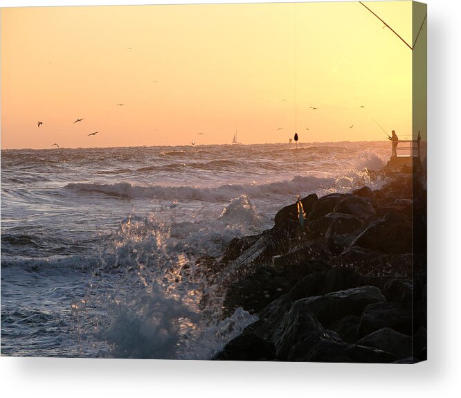 Beautiful Photographs Acrylic Print featuring the photograph Inlet sunrise 10-5-14 by Julianne Felton