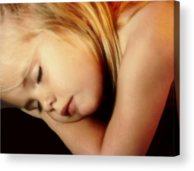 Child Acrylic Print featuring the photograph Innocence by Kristin Elmquist