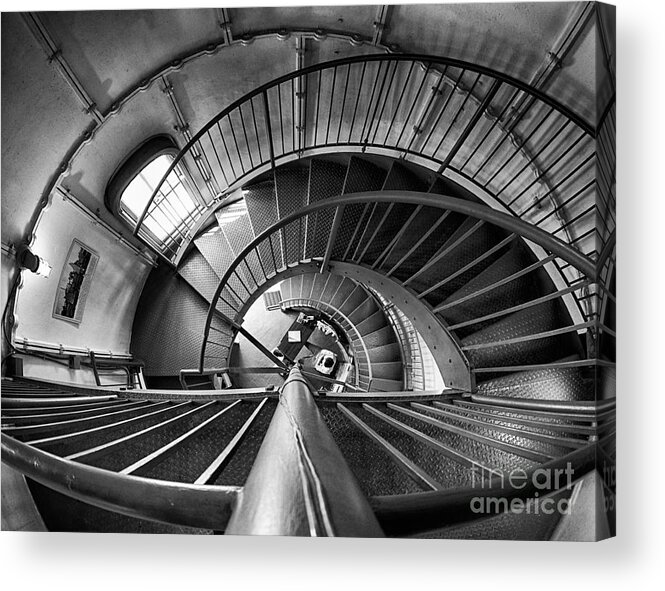 Edgartown Lighthouse Acrylic Print featuring the photograph Inside Edgartown Lighthouse 3 by Mark Miller