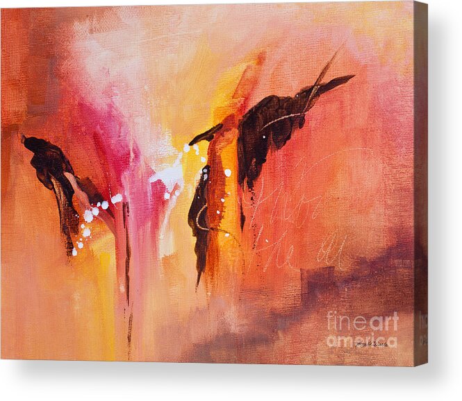 Invite Miracles Acrylic Print featuring the painting Invite Miracles by Michelle Constantine