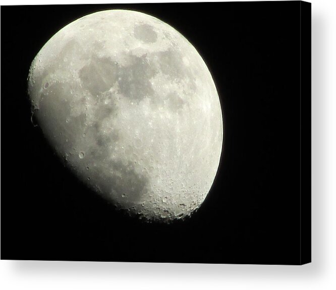 Kathy Long Acrylic Print featuring the photograph January Moon 1 by Kathy Long
