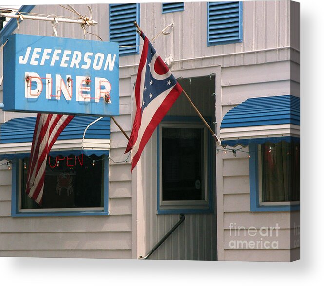 Diner Acrylic Print featuring the photograph Jefferson Diner by Tom Brickhouse