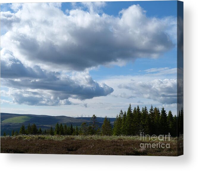 Clouds Acrylic Print featuring the photograph June Sky - Strathspey by Phil Banks
