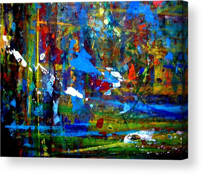 Acrylic Acrylic Print featuring the painting Jungle Boogie 130104-3 by Aquira Kusume