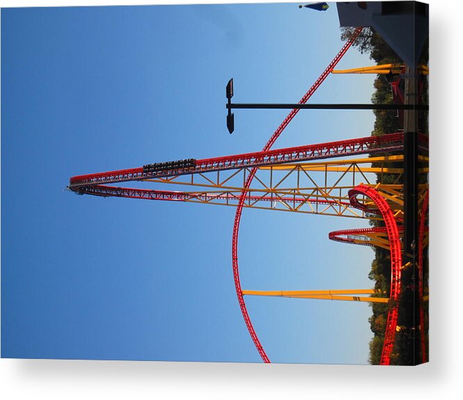 Kings Acrylic Print featuring the photograph Kings Dominion - Intimidator 305 - 12122 by DC Photographer