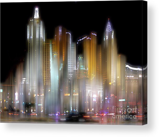 Usa Acrylic Print featuring the photograph Las Vegas surreal by Rod Jones