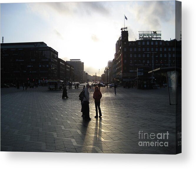 Sunset Acrylic Print featuring the photograph Late afternoon by Susanne Baumann