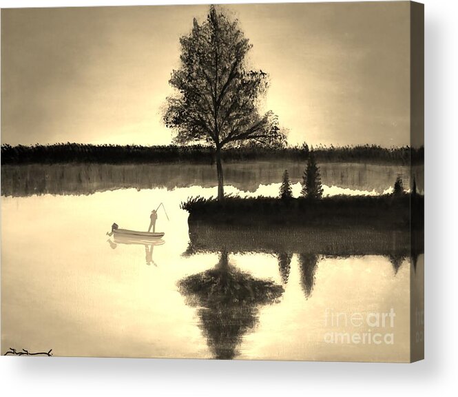 Leisure Acrylic Print featuring the painting Leisure Time by Tim Townsend