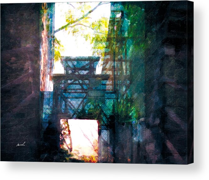 Grunge Acrylic Print featuring the photograph Less Travelled 14 by The Art of Marsha Charlebois