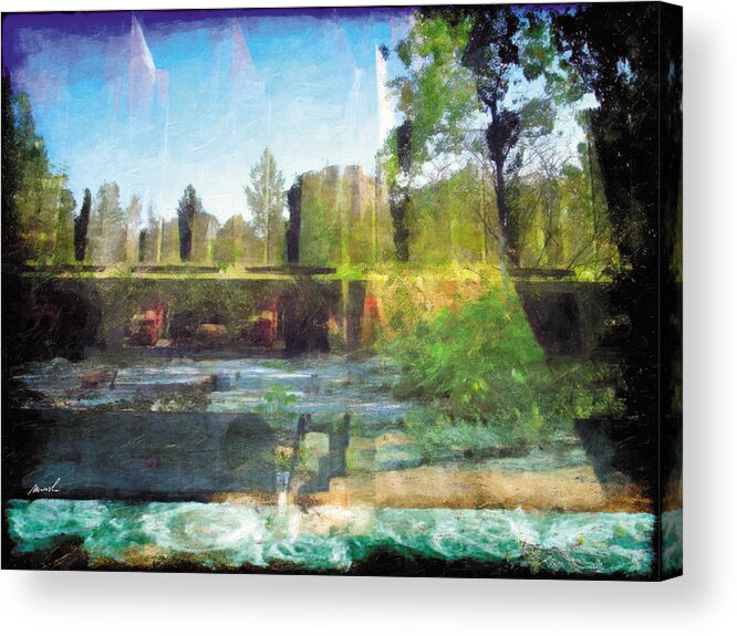 Grunge Acrylic Print featuring the photograph Less Travelled 17 by The Art of Marsha Charlebois