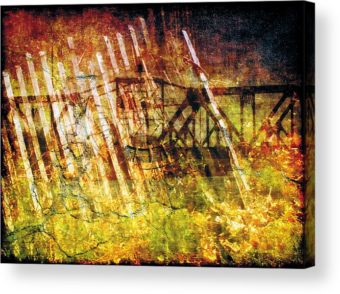 Grunge Acrylic Print featuring the photograph Less Travelled 22 by The Art of Marsha Charlebois