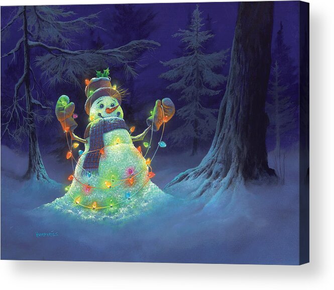 #faaAdWordsBest Acrylic Print featuring the painting Let it Glow by Michael Humphries