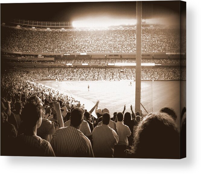 Yankee Stadium Acrylic Print featuring the photograph Let's Go Yanks by Aurelio Zucco