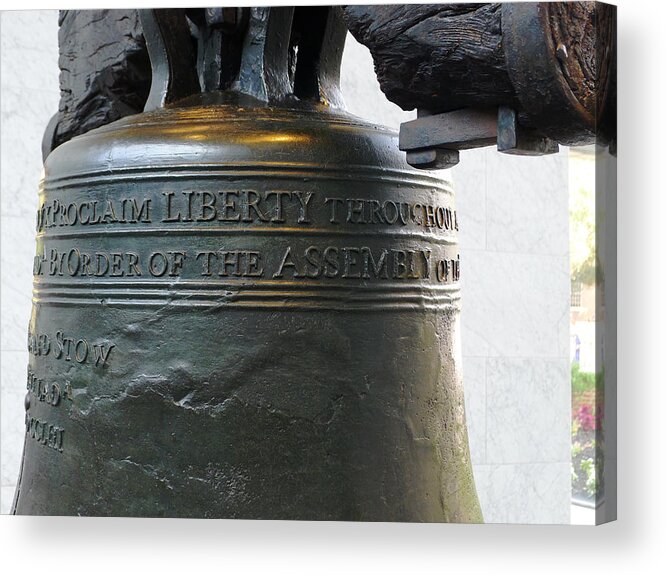 Liberty Acrylic Print featuring the photograph Liberty Bell by Richard Reeve