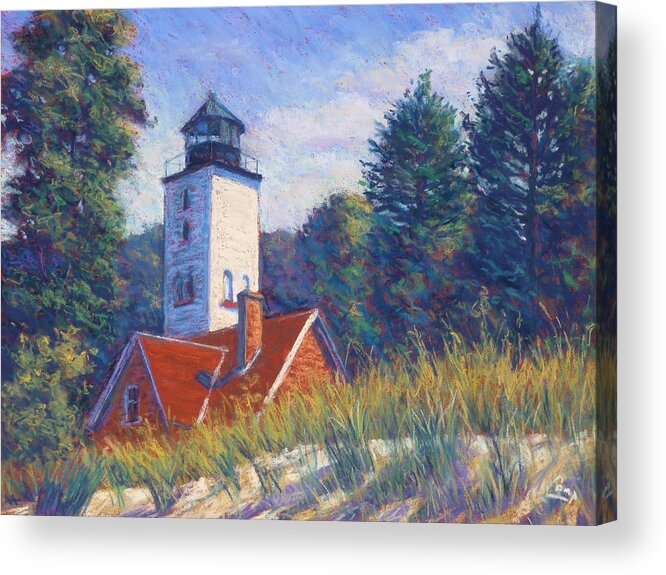 Impressionism Acrylic Print featuring the painting Light at Presque Isle by Michael Camp